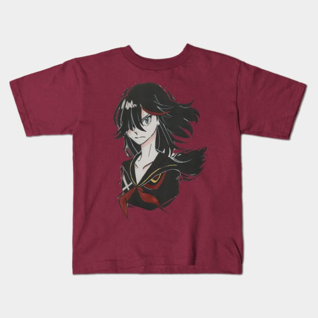 Ryuko Ink Kids T-Shirt by WtfBugg